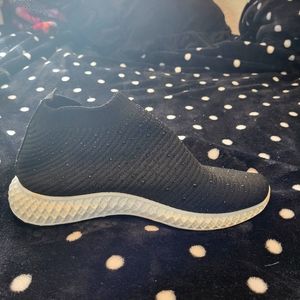 Atlantina High-Top Slip-On Fashion Sneakers Black Size 10 Women's